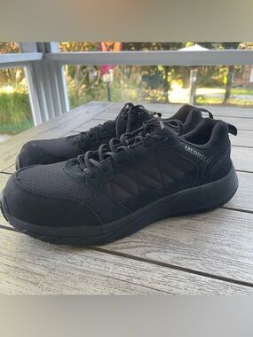 Merrell Men's Black Alpine Carbon Fiber  Tiber Work Shoe Sneakers Size 11